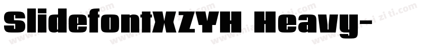SlidefontXZYH Heavy字体转换